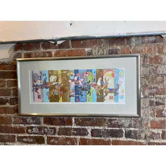 Marilyn Davis “Laughing Bears Dancing Pigs!” Original Etching 5/100 Wall Art De